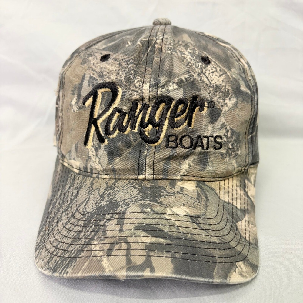 Ranger Boats Hat Camo Mens OSFM Brown Snapback Fishing Cap